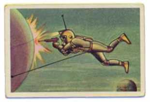 9. WEIGHTLESS MAN WITH PISTOLS