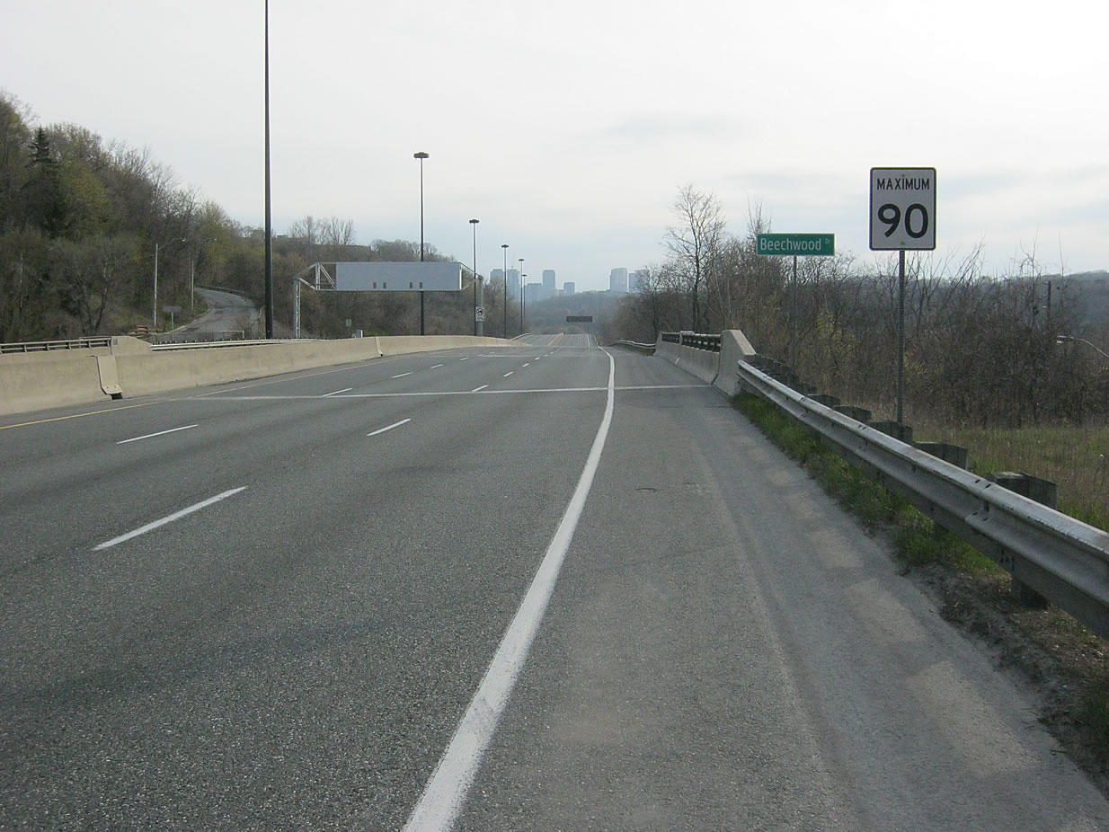 The Don Valley Parkway when it's quiet