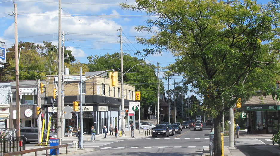 Millwood Road at Bayview Avenue