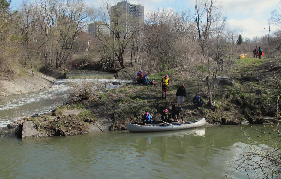 Re-entering after the first portage