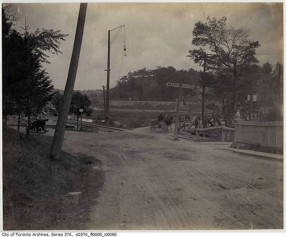 Winchester Street at the Don, looking east, from the Toronto Archives